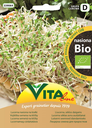 NASIONA LUCERNY BIO NA KIEŁKI 20 g - VITA LINE 