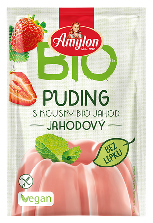 BUDYŃ TRUSKAWKOWY BEZGLUTENOWY BIO 40 g - AMYLON
