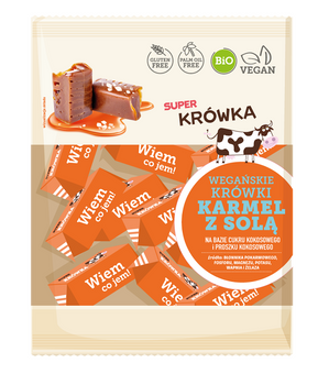 KRÓWKI SŁONY KARMEL BEZMLECZNE BEZGLUTENOWE BIO 150 g - ME GUSTO