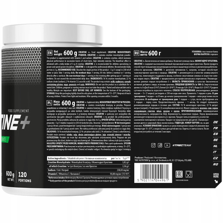 Kreatyna proszek naturalny Trec 600 g