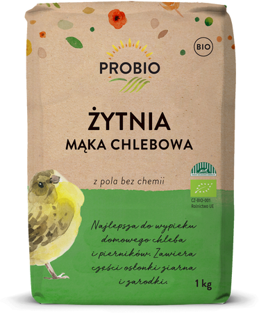 MĄKA ŻYTNIA CHLEBOWA TYP 720 BIO 1 kg - PROBIO