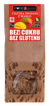 CIASTKA OWSIANE Z MANGO BEZ DODATKU CUKRÓW BEZGLUTENOWE 150g PURE&GOOD
