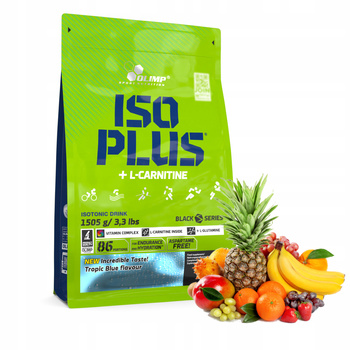 Isotonic powder OLIMP Iso Plus flavor Tropical fruits 1505 g 86 pcs