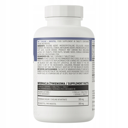 Diet supplement OstroVit Choline Inositol choline pills 90 pcs