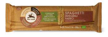 MAKARON (Z PŁASKURKI RAZOWY) SPAGHETTI BIO 500 g - ALCE NERO