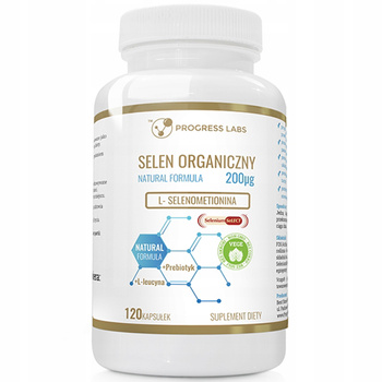 PROGRESS LABS ORGANIC SELENIUM 200mcg 120caps THYROID SKIN HAIR