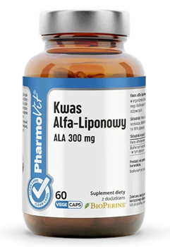 KWAS ALFA-LIPONOWY ALA (300 mg) BEZGLUTENOWY 60 KAPSUŁEK - PHARMOVIT