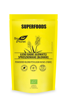 ŁUSKI BABKI JAJOWATEJ SPROSZKOWANE BIO 150 g - BIO PLANET SUPERFOODS