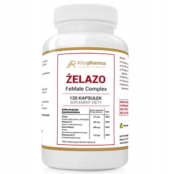 Diet supplement Alto Pharma Żelazo FeMale iron capsules 120 pcs