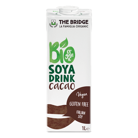 NAPÓJ SOJOWY O SMAKU CZEKOLADOWYM BEZGLUTENOWY BIO 1 L - THE BRIDGE