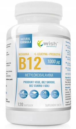 Dietary supplement Wish Pharmaceutical Vitamin B12 capsules 120 pcs.