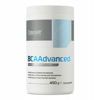 BCAA powder BCAAdvanced OstroVit 450 g strawberry