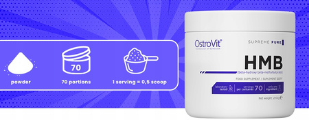 HMB OstroVit supplement natural powder 210 g