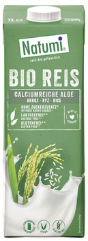 NAPÓJ RYŻOWY Z ALGAMI MORSKIMI BEZ DODATKU CUKRÓW BEZGLUTENOWY BIO 1L