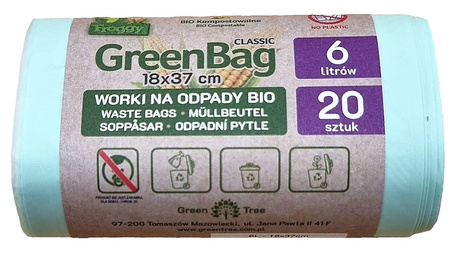 WORKI NA ODPADY BIO I ZMIESZANE (KOMPOSTOWALNE I BIODEGRADOWALNE) 6L 2 szt