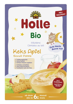 KASZKA ZBOŻOWA CIASTKO JABŁKO BEZ DODATKU CUKRÓW OD 6 MIES 250g HOLLE