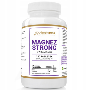 Diet supplement Alto Pharma Magnez Strong B6 magnesium pills 120 pcs