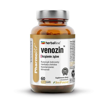 KAPSUŁKI NA KRĄŻENIE ŻYLNE (VENOZIN) BEZGLUTENOWE 60 szt. - PHARMOVIT