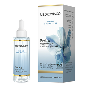 PEELING DO TWARZY WYGŁADZAJĄCY Z EFEKTEM GLASS SKIN 30 ml - UZDROVISCO