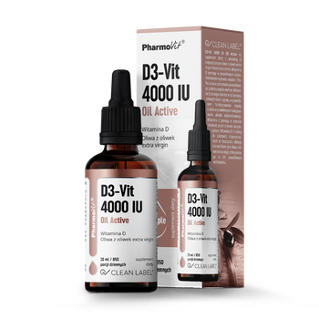 WITAMINA D3 W KROPLACH 100 µg (4000 j.m) BEZGLUTENOWA 30 ml - PHARMOVIT