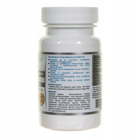 Wish Pharmaceutical dietary supplement Vitamin B Complex tablets 120 pcs.