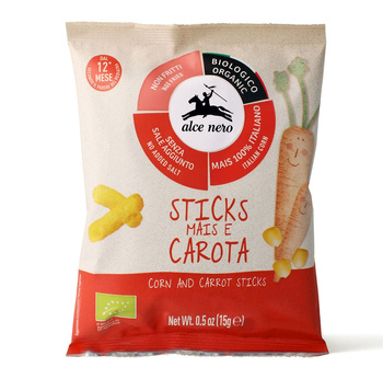 CHRUPKI KUKURYDZIANO-MARCHEWKOWE BEZ DODATKU CUKRÓW  OD 12 MIESIĄCA15g