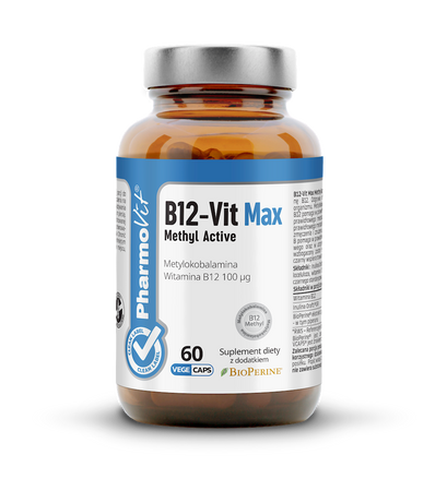WITAMINA B12 (100 µg) BEZGLUTENOWA 60 KAPSUŁEK - PHARMOVIT (CLEAN LABEL)