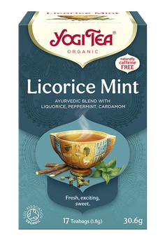 HERBATKA MIĘTA Z LUKRECJĄ BIO (17 x 1,8 g) 30,6 g - YOGI TEA