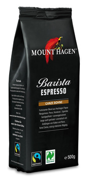 KAWA ZIARNISTA ARABICA/ROBUSTA BARISTA ESPRESSO FAIR TRADE 500g MOUNT HAGEN