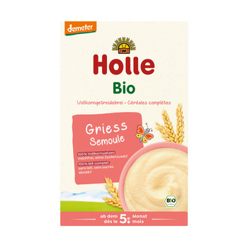 KASZKA PEŁNOZIARNISTA BEZ DODATKU CUKRÓW OD 5 MIESIĄCA BIO 250 g - HOLLE