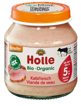 MIĘSO CIELĘCINA BEZ DODATKU CUKRÓW BEZGLUTENOWE OD 5 MIESIĄCA 125g HOLLE