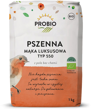 MĄKA PSZENNA LUKSUSOWA TYP 550 BIO 1 kg - PROBIO