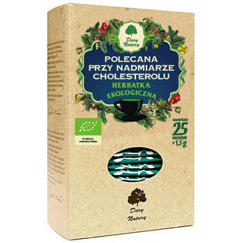 HERBATKA PRZY NADMIARZE CHOLESTEROLU BIO(25x1,5g)37,5g DARY NATURY