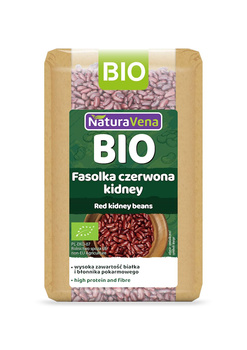 FASOLKA CZERWONA KIDNEY BIO 400 g - NATURAVENA