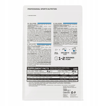 OstroVit BCAA Glutamine 1000 g strawberry-berry