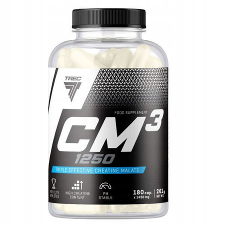 Jabłczan kreatyny Trec Nutrition CM3 180 kaps.