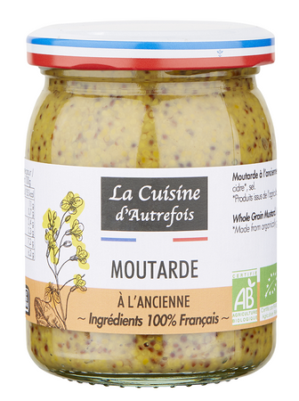 MUSZTARDA FRANCUSKA BIO 210 g -  LA CUISINE D AUTREFOIS