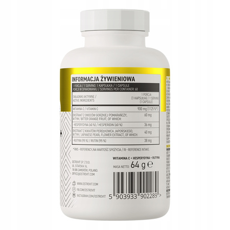 OSTROVIT VITAMIN C 900 MG + HESPperidin + ROUTINE 60 CAPS HEALTH IMMUNITY