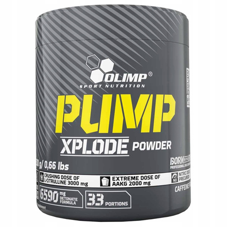OLIMP PUMP XPLODE 300g PRE-WORKOUT CITRULLINE L-ARGININE AAKG