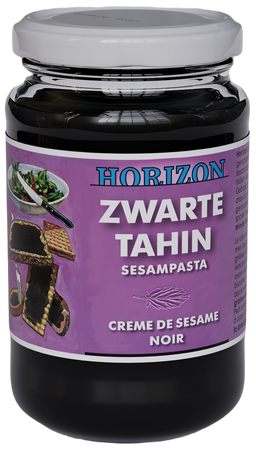 TAHINI CZARNE (PASTA SEZAMOWA Z CZARNEGO SEZAMU) BEZGLUTENOWE BIO 350 g