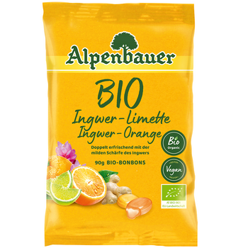CUKIERKI Z NADZIENIEM O SMAKU IMBIROWO LIMONKOWYM IMBIROWO POMARAŃ 90g