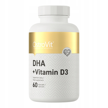 OstroVit DHA 600 mg Vitamin D3 4000 IU 60 caps