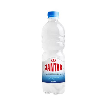 WODA ŹRÓDLANA ŚREDNIOZMINERALIZOWANA GAZOWANA 500 ml - JANTAR
