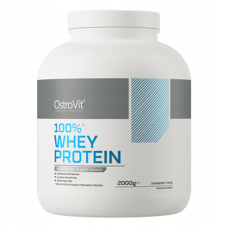 OstroVit 100% Whey Protein 2000 g protein strawberry