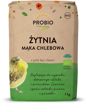 MĄKA ŻYTNIA CHLEBOWA TYP 720 BIO 1 kg - PROBIO