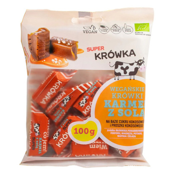 KRÓWKI SŁONY KARMEL BEZMLECZNE BEZGLUTENOWE BIO 100 g - ME GUSTO