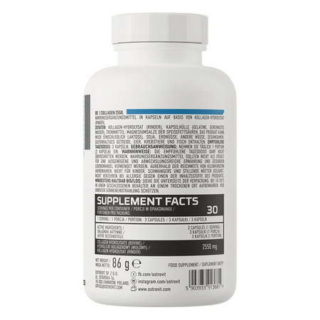 OstroVit Collagen 2550 mg 90 caps BEEF COLLAGEN FOR JOINTS