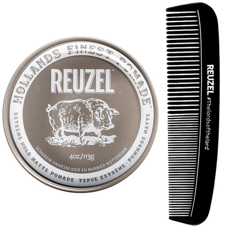 Reuzel Extreme Hold matowa pomada 113 g + żel do golenia 7,4 ml