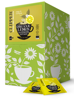 HERBATKA Z IMBIREM I CYTRYNĄ BIO (250 x 2,5 g) 625 g - CLIPPER