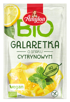 GALARETKA Z AGAREM O SMAKU CYTRYNOWYM BEZGLUTENOWA BIO 40 g - AMYLON